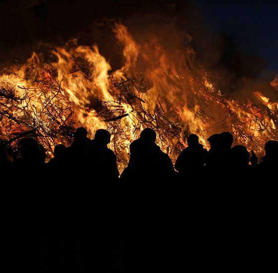Biikebrennen am 21. Februar